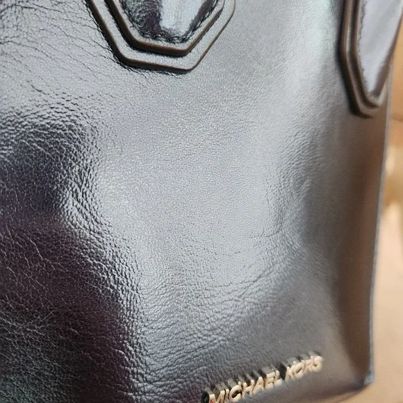 Mercer Extra-Small Patent Crossbody Bag Metallic Teal Blue - Picture 16 of 16